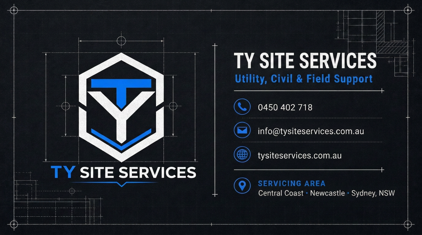 Ty Site Services business card front